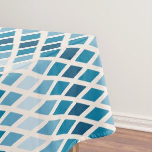 Blue Diamond Ombre Tablecloth