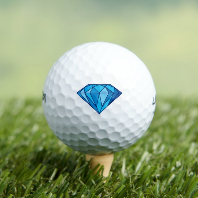 Blue Diamond on Golf Balls (Insitu Tee)