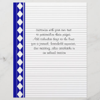 blue diamond pages, customize with your own text