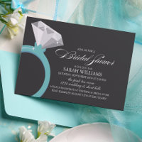 Blue Diamond Ring Bridal Shower