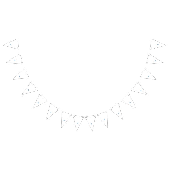 Blue diamond-shaped rays radiating outward from a  bunting flags (All)