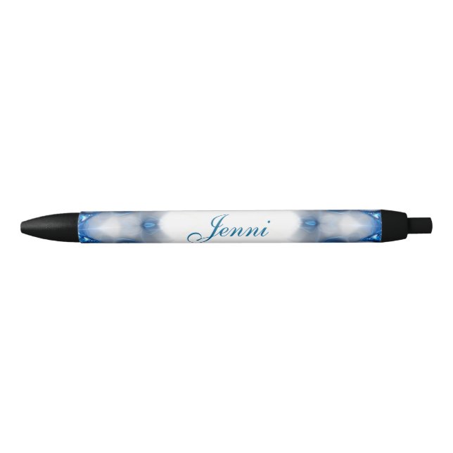 Blue Diamonds Black Ink Pen (Front)