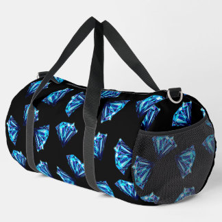 Blue Diamonds   Duffle Bag