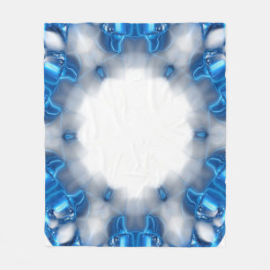 Blue Diamonds Fleece Blanket