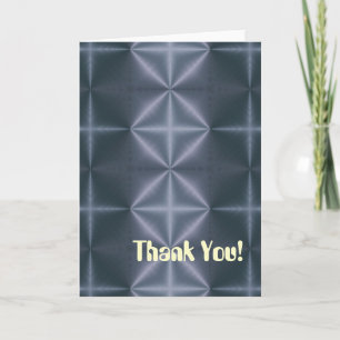 Blue Diamonds Thank You Card