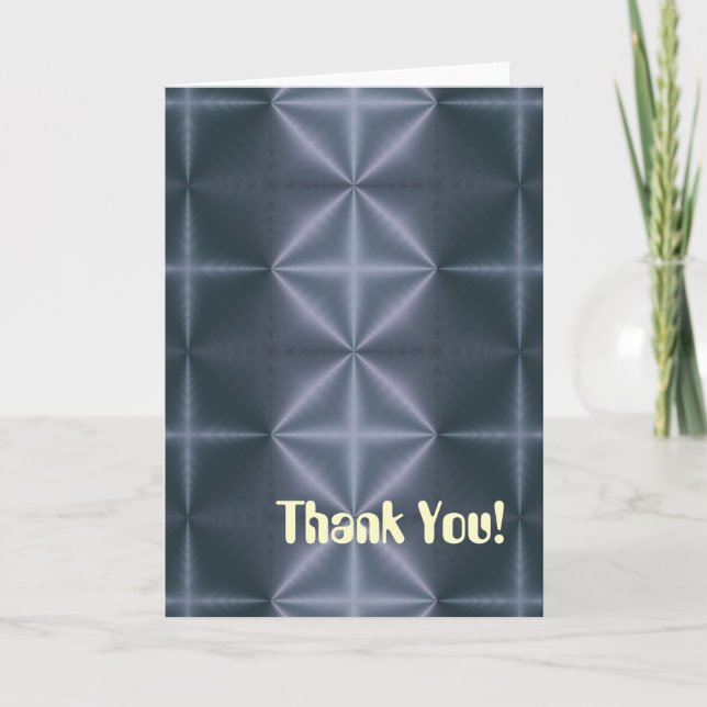 Blue Diamonds Thank You Card (Front)
