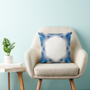 Blue Diamonds Throw Pillow