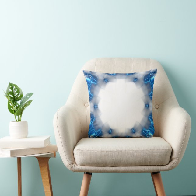 Blue Diamonds Throw Pillow (Chair)