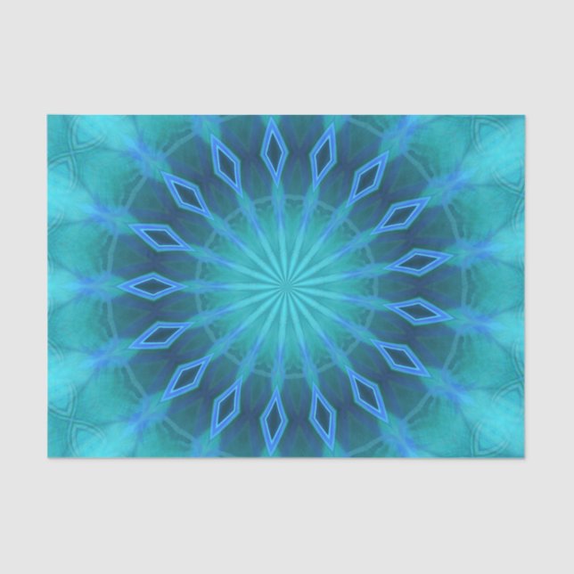 Blue Diamonds Tissue Paper (Front)