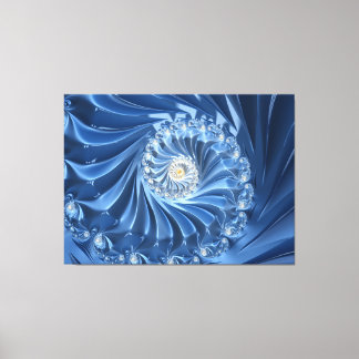 blue diamonds wrapped canvas