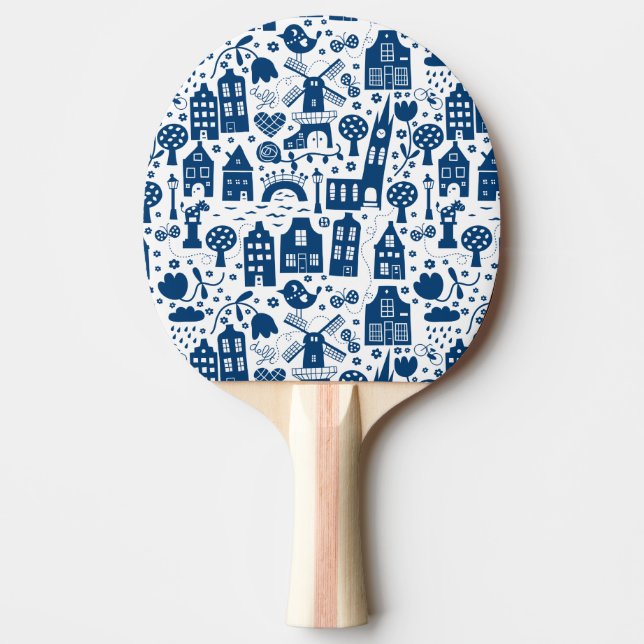 Blue dig ping pong paddle (Front)