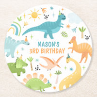 Blue Dinosaur Birthday Party 