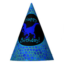 Blue Dinosaur Hide Happy Birthday!