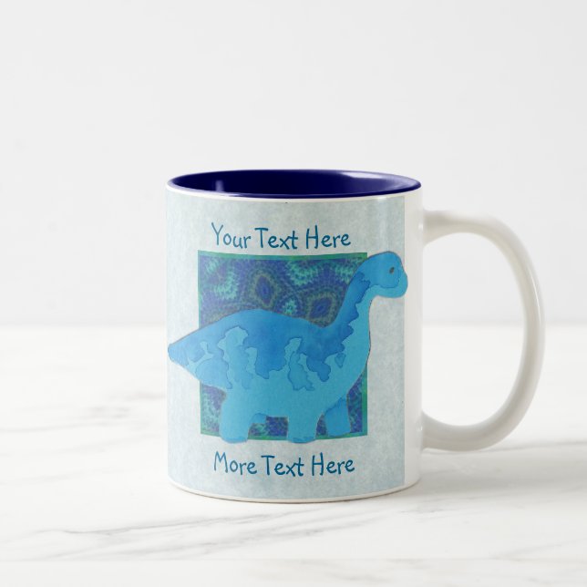 Blue Dinosaur Mug (Right)