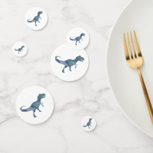Blue Dinosaur Party Confetti