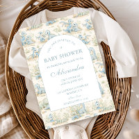 Blue Dinosaur Storybook Baby Shower
