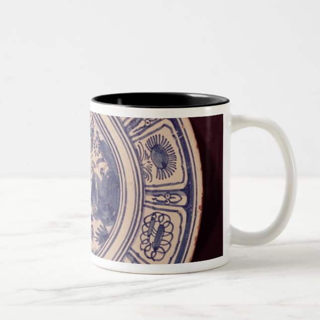Blue dish, deriving from a late Ming Export Two-Tone Coffee Mug (Right)
