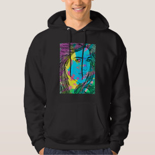 BLUE DIVING GIRL HOODIE