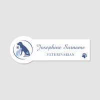 Blue Dog And Cat Animal Logo Veterinarian Custom