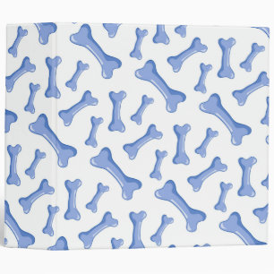Blue Dog Bones Delicate Cute Puppies Animal Lover Binder