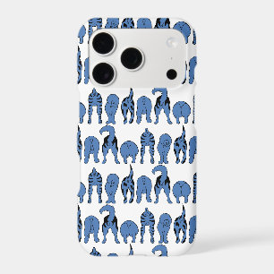 Blue Dog Butts Pattern