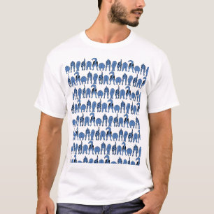 Blue Dog Butts Pattern T-Shirt