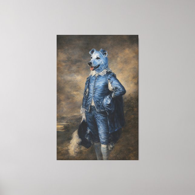Blue Dog Canvas Print (Front)