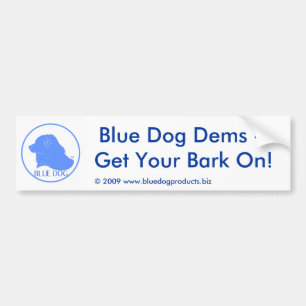 Blue Dog Democrat Bumper Sticker
