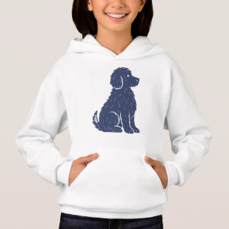 Blue Dog Silhouette Minimal Art