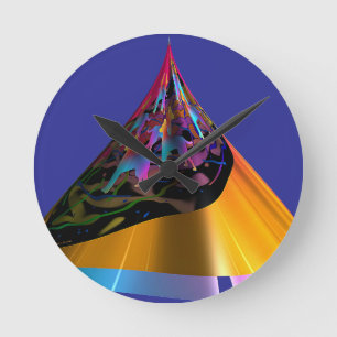 Blue Dogs Round Clock