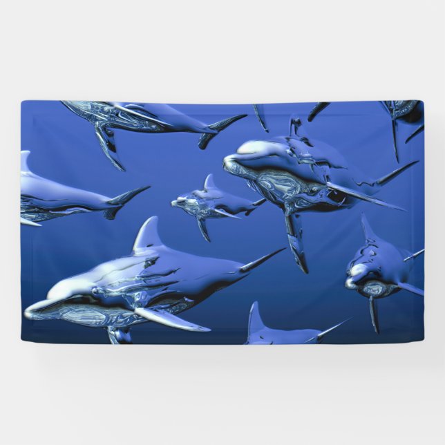 Blue Dolphin Banner (Horizontal)