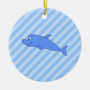 Blue Dolphin. Ceramic Ornament