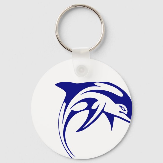 Blue Dolphin Keychain (Front)