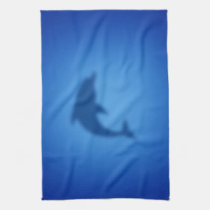 Blue dolphin kitchen towel