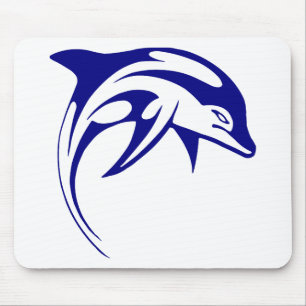 Blue Dolphin Mouse Pad