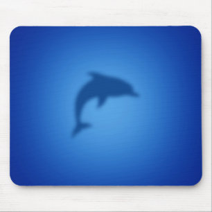 Blue dolphin mouse pad