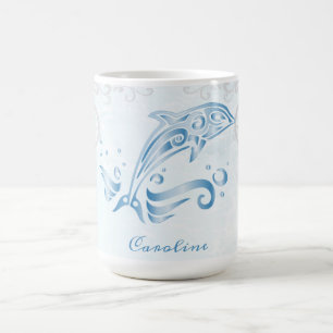 Blue Dolphin Personalized Coffee Mug