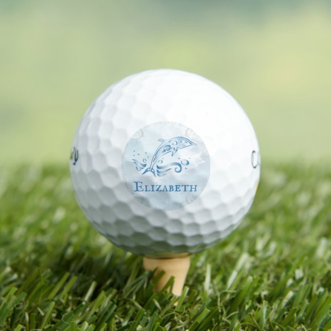 Blue Dolphin Personalized Golf Balls (Insitu Tee)