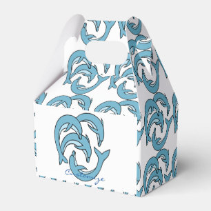 Blue Dolphins circling Thunder_Cove Favor Box