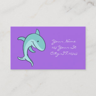 Blue Dolphins Leaping Thunder_Cove Business Card