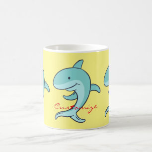 Blue Dolphins Leaping Thunder_Cove Coffee Mug
