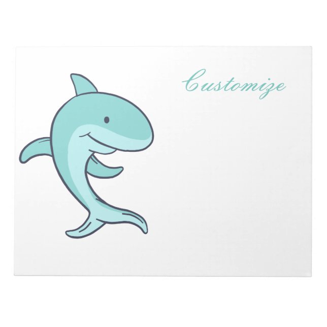 Blue Dolphins Leaping Thunder_Cove  Notepad (Front)