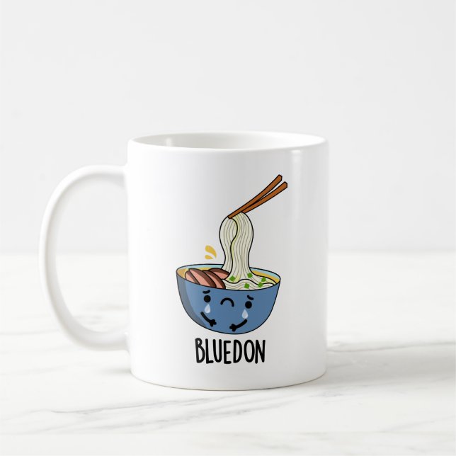 Blue-don Funny Udon Pun  Coffee Mug (Left)