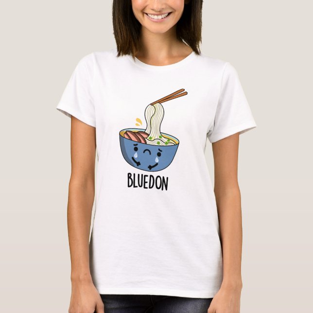 Blue-don Funny Udon Pun  T-Shirt (Front)