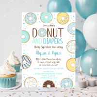 Blue Donut & Diapers Baby Sprinkle