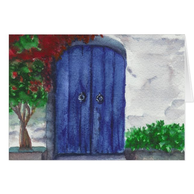 blue door Card (Front Horizontal)