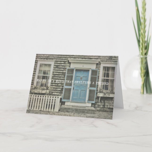 BLUE DOOR Greeting Card (Front)
