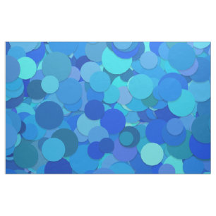 blue dot confetti fabric