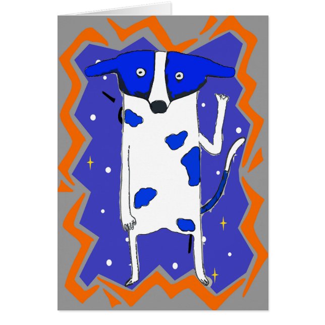 Blue Dot Dog from Outer Space (Front)