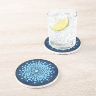 Blue Dot Mandala Coaster